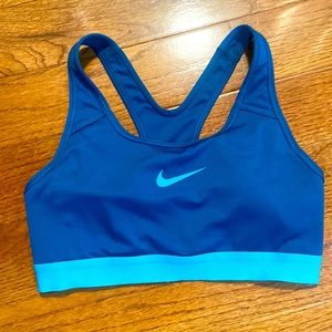 Blue Nike size small sports bra